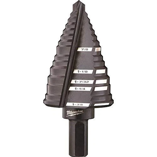 Milwaukee 48-89-9212 #12 Step Drill Bit, 7/8" - 1-3/8"