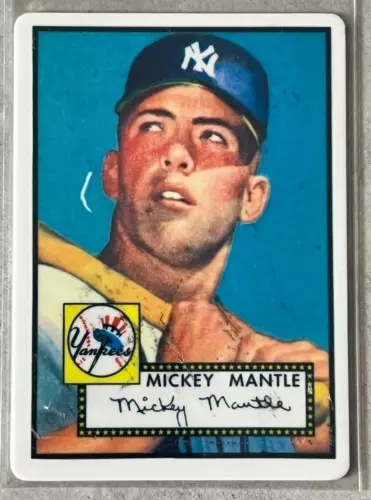 1996 Topps Mickey Mantle LE Porcelain 1952 RC Licensed Reprints #311 Yankees