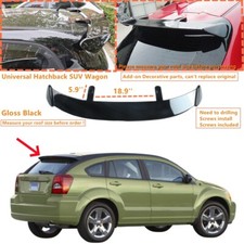For 2007-12 Dodge Caliber Gloss Black Gt-style Rear Roof Spoiler Wing Universal For 2007-12 Dodge Caliber Gloss Black Gt-style Rear Roof Spoiler Wing Universal