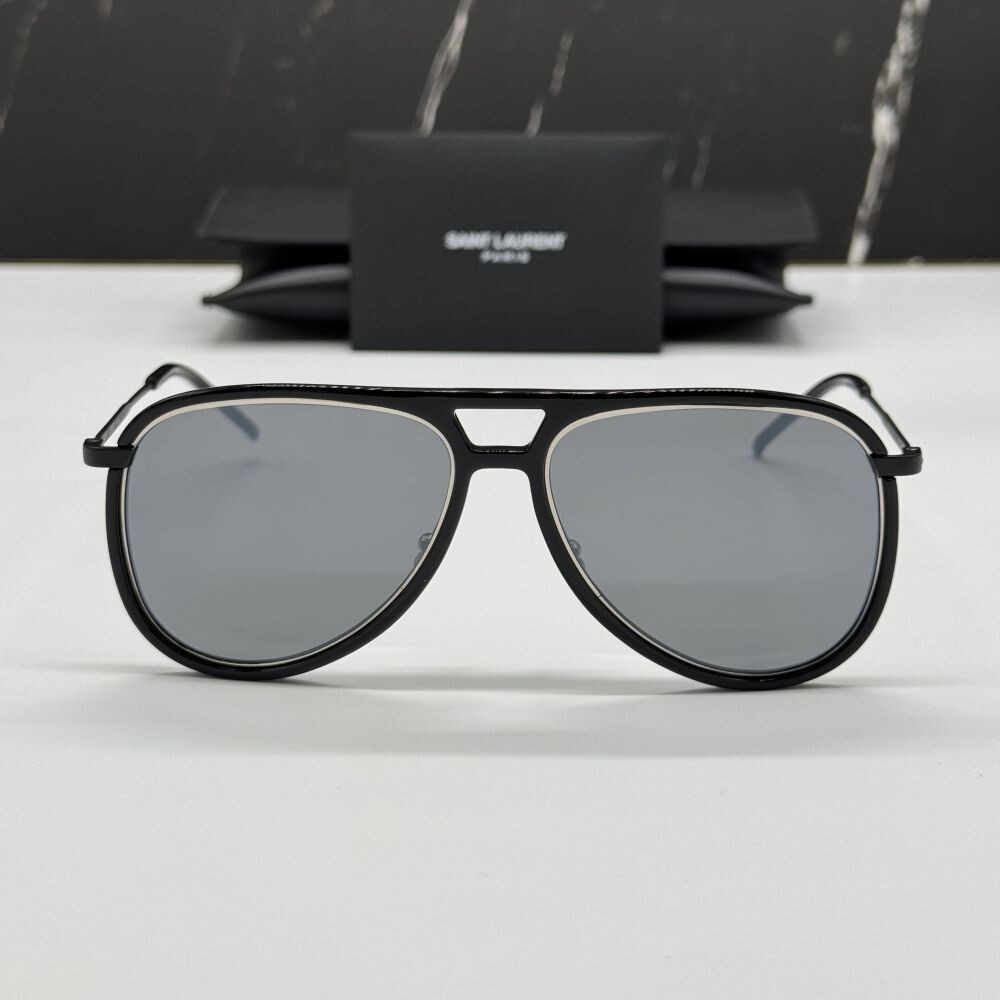 NUOVI OCCHIALI DA SOLE AVIATORE UNISEX SAINT LAURENT CLASSIC 11 RIM 002 SAINT LAURENT