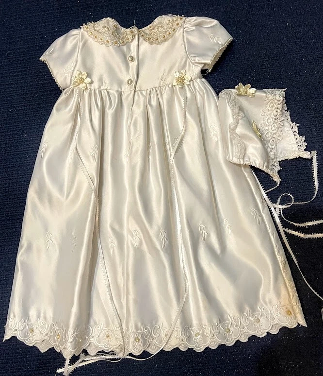 Sweet Kids красивый сделано в США крещение/крещение Baby Girl платье размер M - Изображение 3 из 4