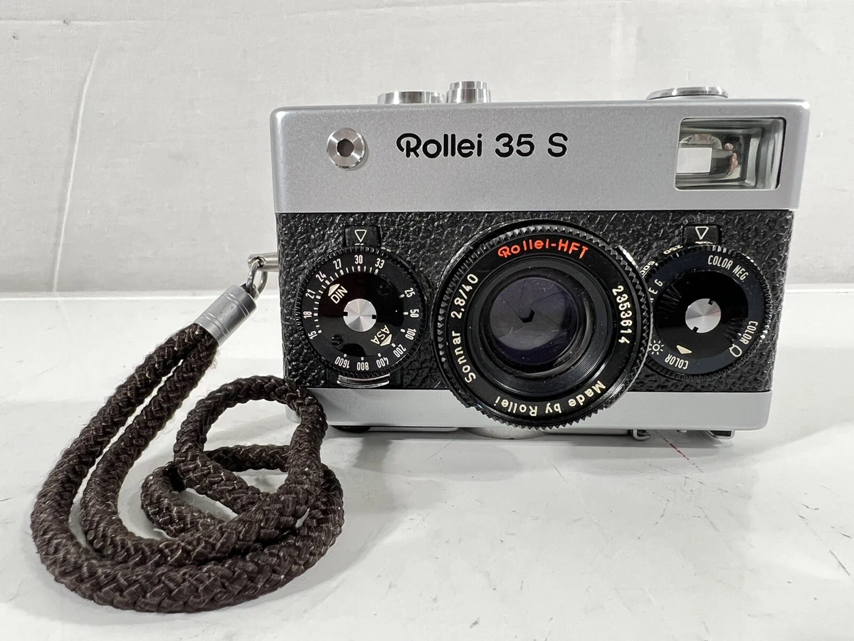 Rollei 35 S Film Camera Sonnar 40mm f2.8 Lens w/ Manual and Case, Ships from USA