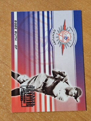 2003 Donruss Signature Series Team Trademarks Century Babe Ruth Cd #TT-3 63/100