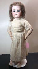 23” Antique German Cuno, Otto & Dressel Bisque COD 1912 Doll SL Eye Brunette #SF