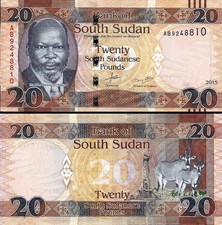 SUD-SUDAN South-Sudan 2015 FDS - UNC 20 Pfund