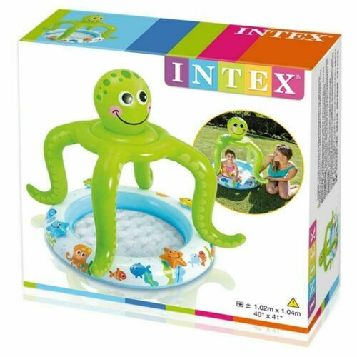 ⭐ Piscina Infantil Niños Bebé Jardín Natación Pulpo 102cm x 104cm Envio 24h ⭐