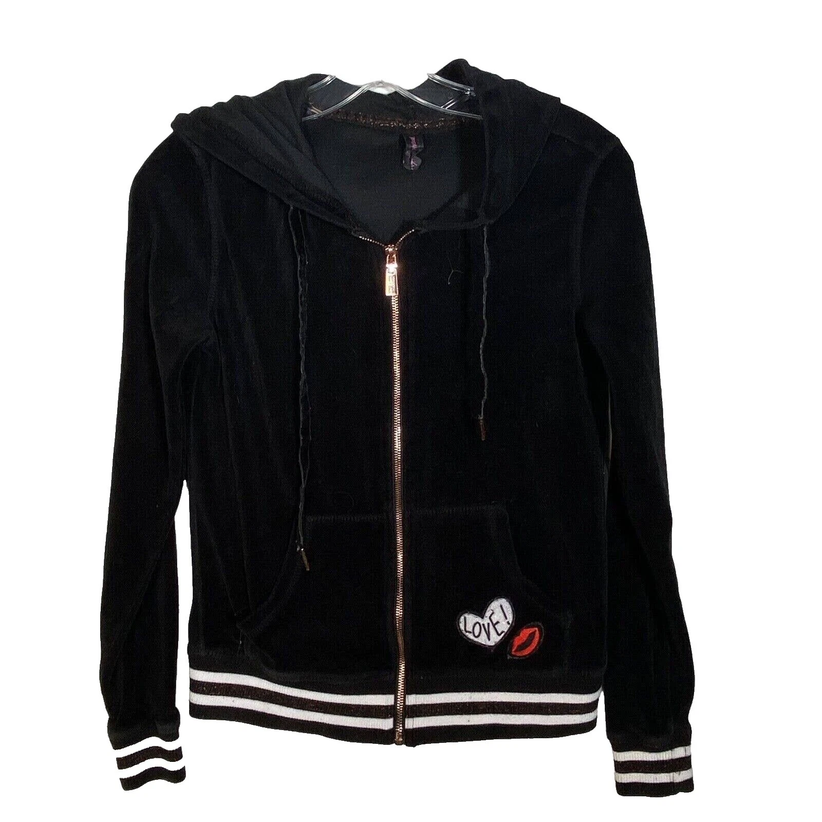 Betsey Johnson Black Polyester Hoodies & Sweatshirts for Women