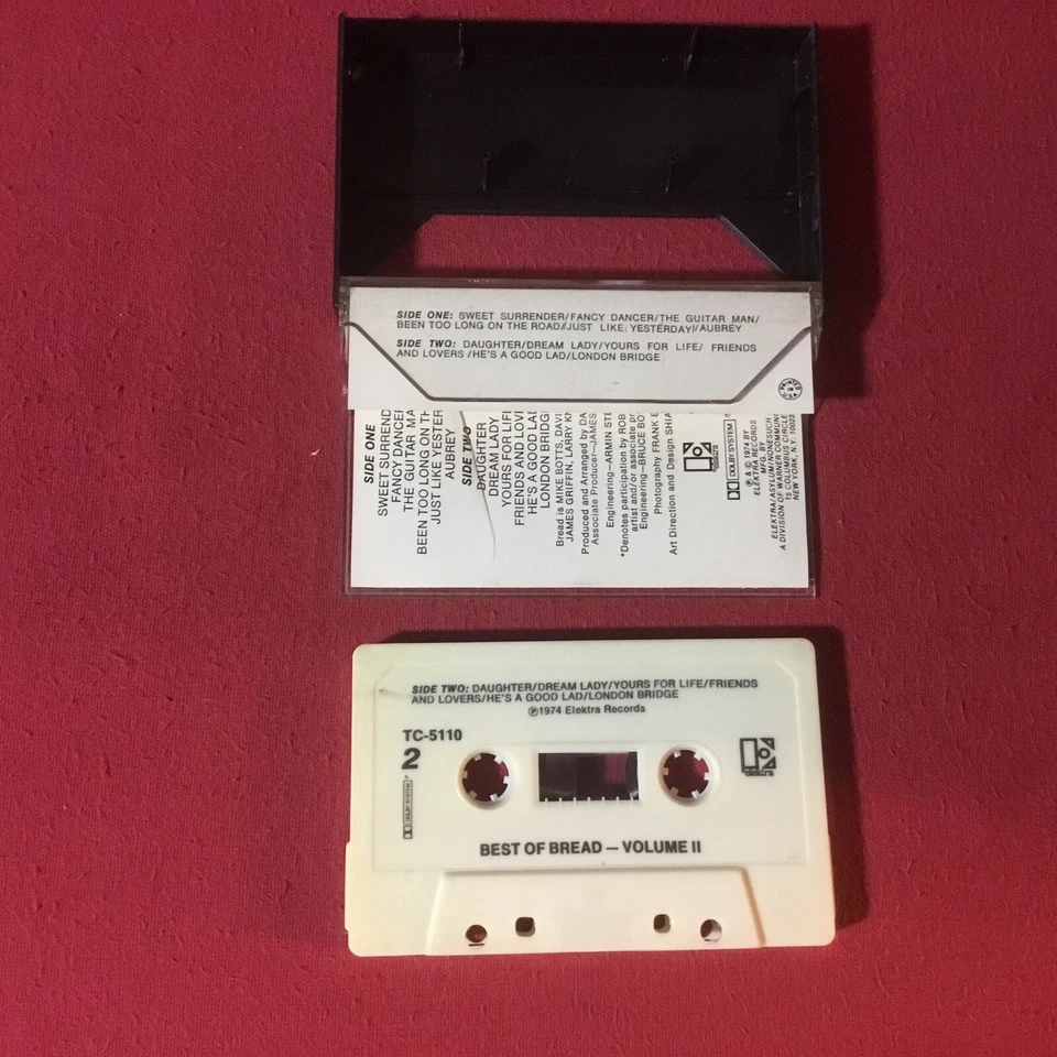 Bread – The Best Of Bread Volume Two  *1974:Cassette (EX) copy Elektra – TC-5110 - Image 2 of 3
