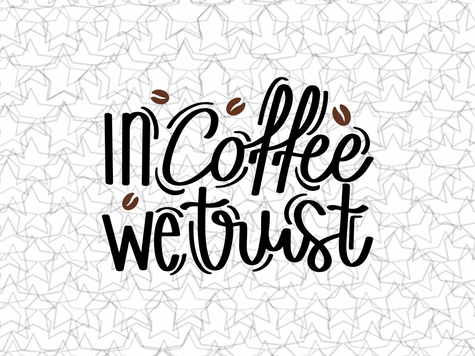 Elevate Your Coffee Shop with In Coffee We Trust Vinyl Wall Decal Design