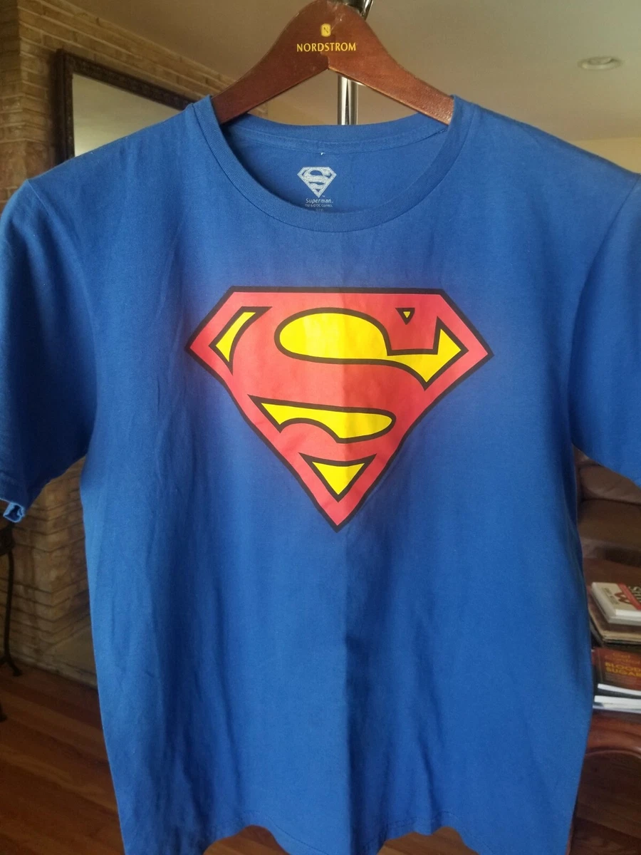 Están familiarizados Auroch creciendo SUPERMAN TEE SHIRT BY TM&amp;DC COMICS SIZE MEDIUM | eBay