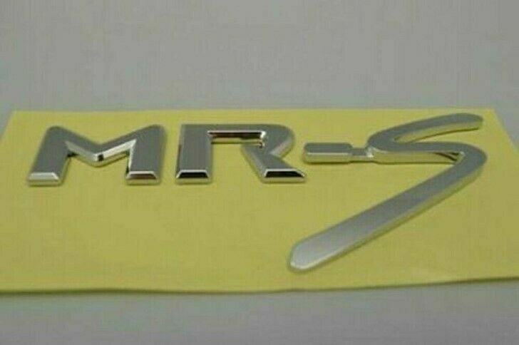 Genuine Toyota MR2 Spyder MRS Rear Emblem Badge Chrome MR-S ZZW30 75471 ...