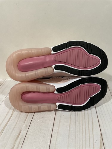 Nike Air Max 270 rosa chiaro bianco donna taglia 11 sneakers da corsa AH6789-604 NUOVE - Foto 5 di 14