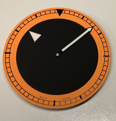 MAGIC HOUR DIAL + HANDS SET DISC FOR ETA 6497-1 ORANGE DIAL - NEW!