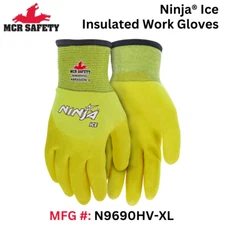 Hi-Vis Insulated Work Gloves (Ninja Ice by MCR Safety) - N9690HV-XL - 1 pair