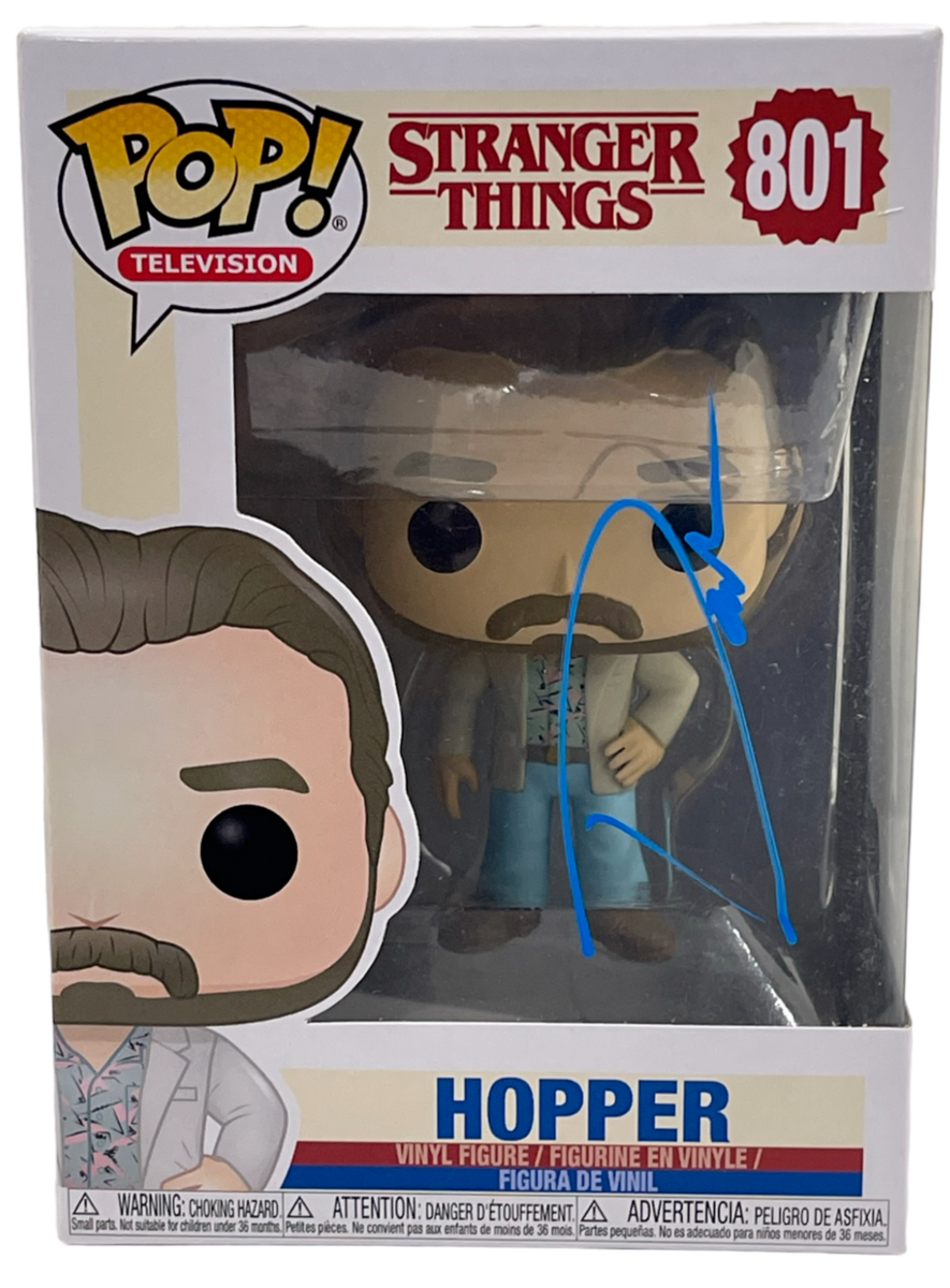 DAVID HARBOUR SIGNED STRANGER THINGS HOPPER 801 FUNKO AUTOGRAPH