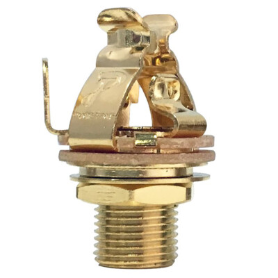 Pure Tone PTT1G Mono Multi-Contact 1/4'' Guitar Output Jack, Gold