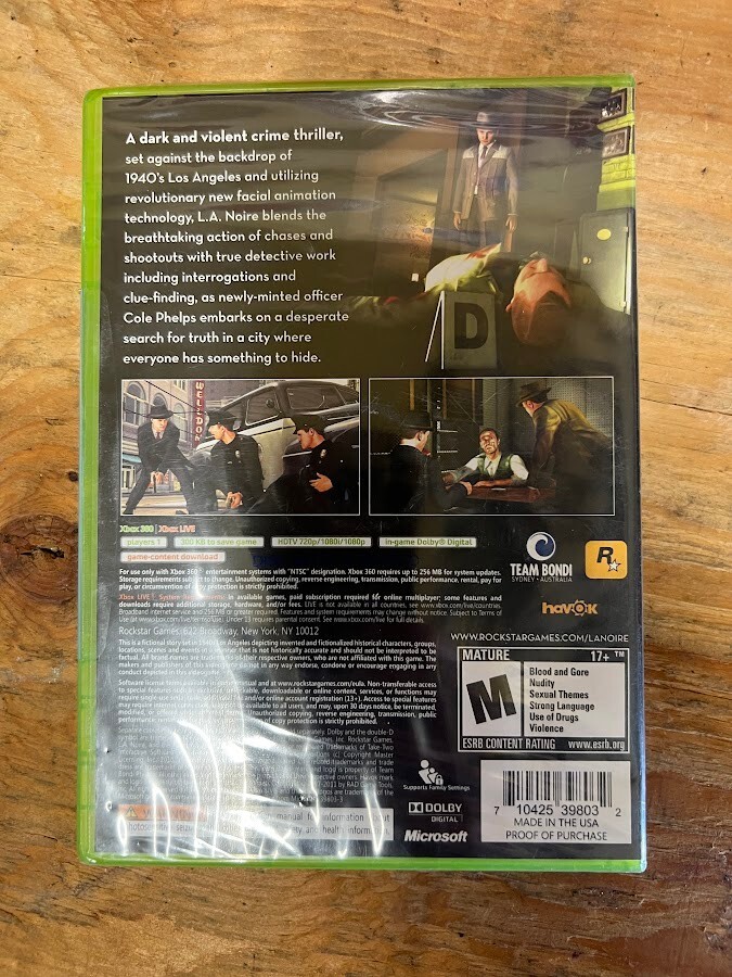 Capa Jogo L.A Noire Xbox360 Capas De DVDs - Capas De Filmes E Capas De CDs - Foto 3