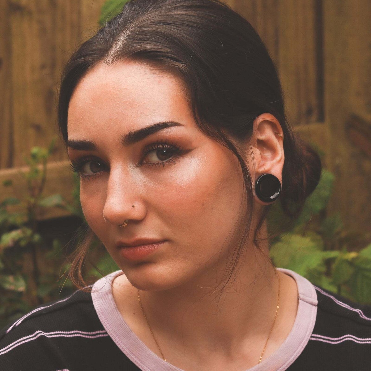 Tunnel In Oro Rosa - Plug Per Piercing A Goccia - Barella Per - Foto 4