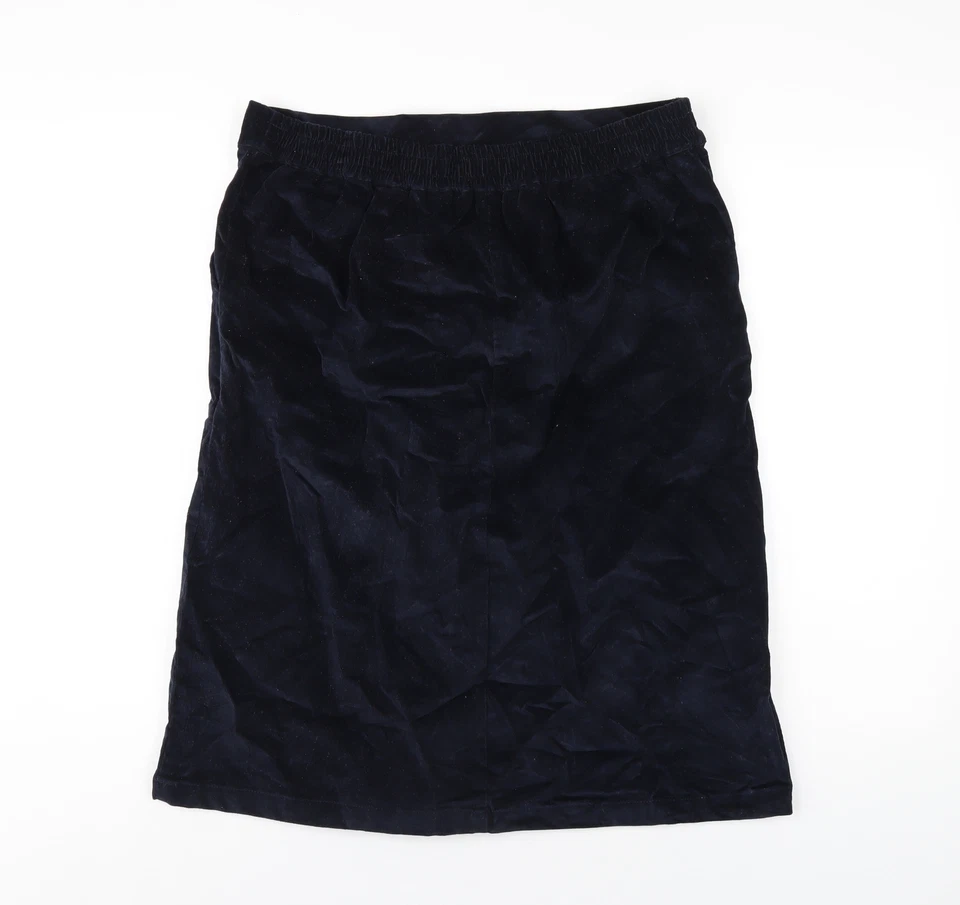 Cotton Traders Womens Blue Cotton A-Line Skirt Size 14 - Image 2 of 4