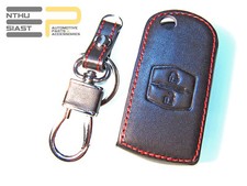 MAZDA 2T Leder Schlüssel Etui FFB Cover Hülle Case Schlüsselanhänger Schwarz