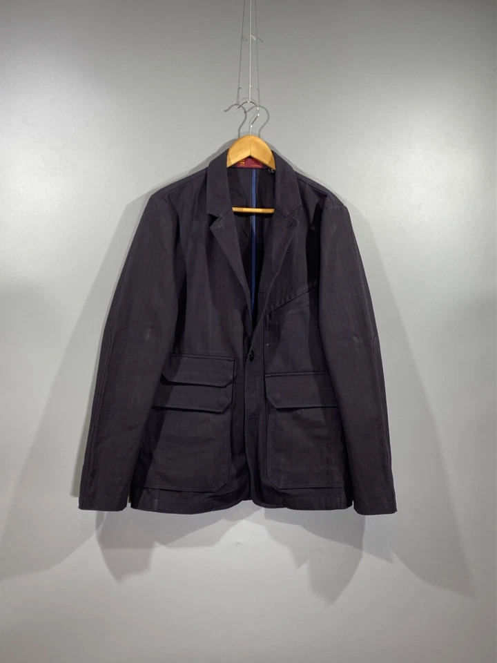 Chaqueta Abrigo Deportivo G-STAR Para Hombres Púrpura Oscuro Informal Bolsillos Apilados Sin Forro Talla M Foto 3 de 4