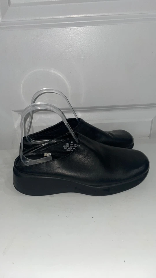 Mossimo Vintage Y2K Women’s Genuine Leather Square Toe Chunky Mules - Image 2 of 4