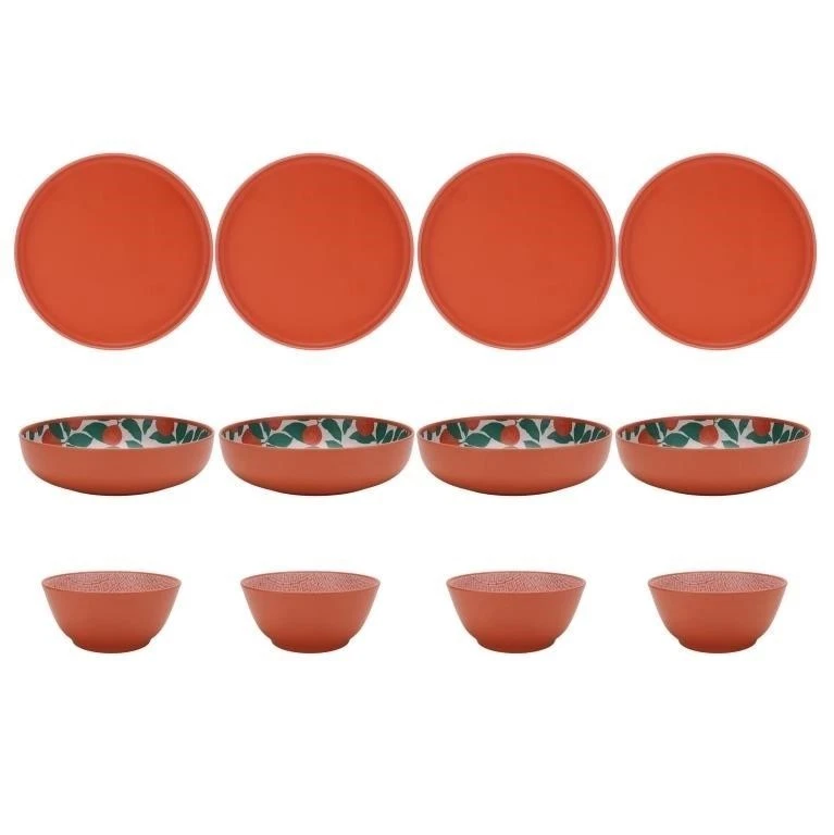 Mainstays Becky G  10-Pc Dinnerware Set – NEW ORANGE - Image 2 of 4