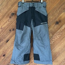 OBERMEYER Kids Boys Girls Unisex Ski Snow Pants Size Small/8 Black and Gray