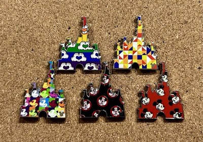 2025 Disney's Castle Hidden Disney Wave B Pin Set ~ Full set of 5