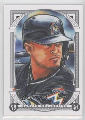 2017 Topps Museum Collection Canvas Giancarlo Stanton by Carlos Cabaleiro b9e