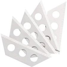 Precision Steel Replacement Utility Knife Blades for Crafts Hobby Light Duty