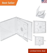 10 STANDARD Clear Double CD Jewel Case