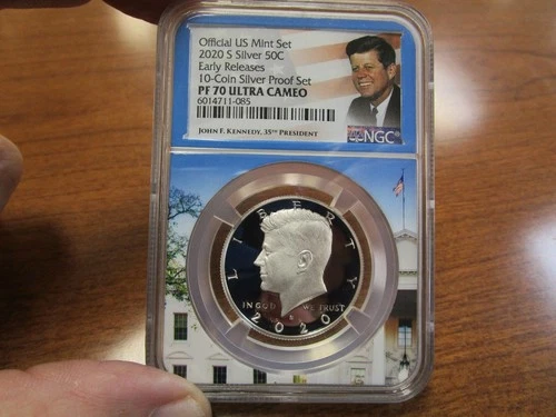 2020-S United States Kennedy Silver Proof Half Dollar NGC PF70 Ultra Cameo