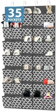 Over Door Shoe Organizer 35 Pockets Grey