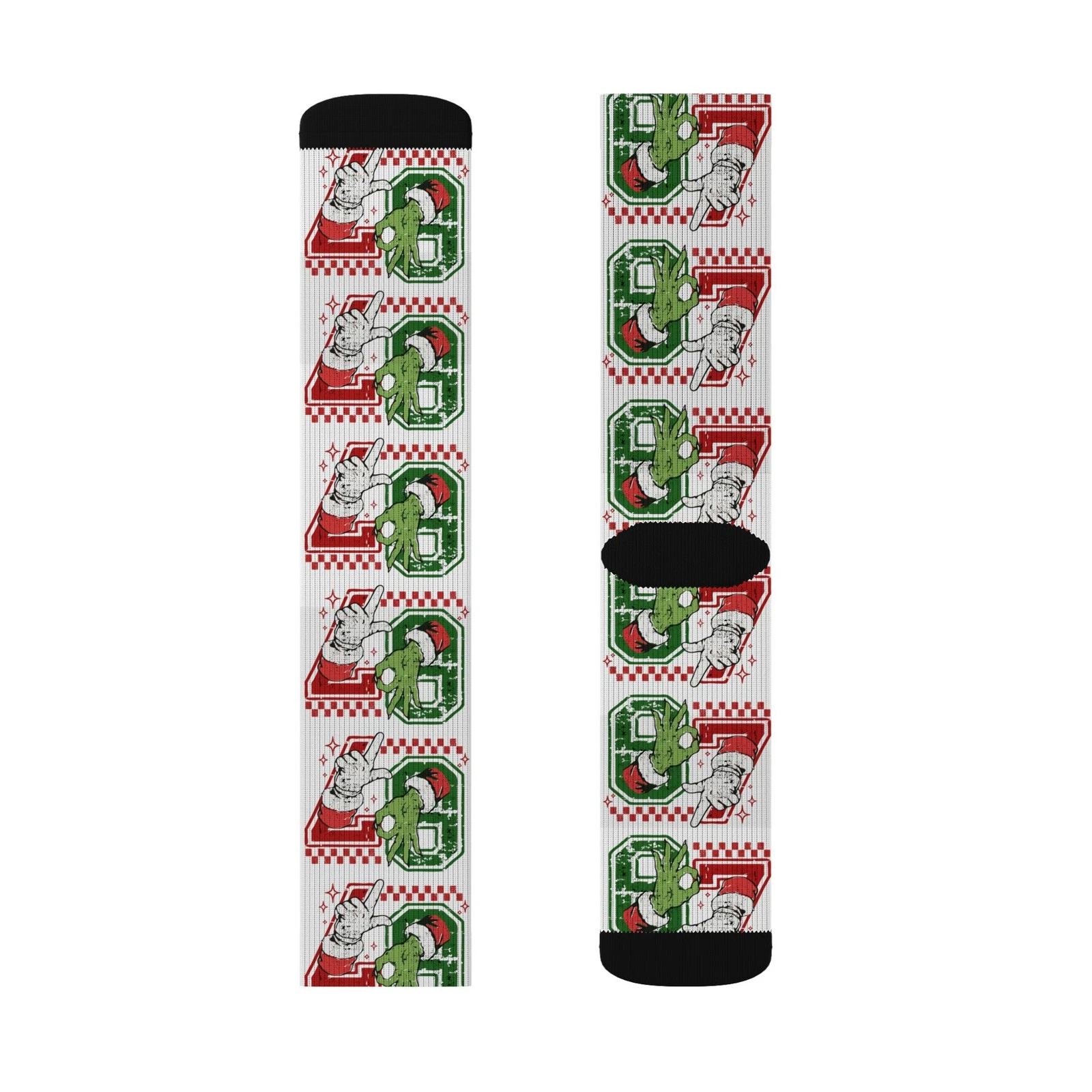 67 Pattern Sublimation Socks | Christmas Holiday Crew Socks