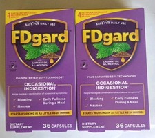 !SALE! Lot Of 2  FDgard 36 capsules FREE SHIPPING USA Exp 02/2028