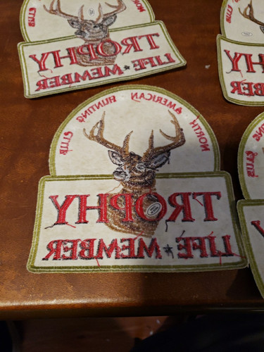 5 North American Hunting Club Trophy Life Member Deer Buck 6''inch Patch - Picture 11 of 13