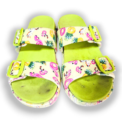 Dansko Kandi Sandals Poolside Print Women s US 6.5 7 Arch Support Comfort Slide