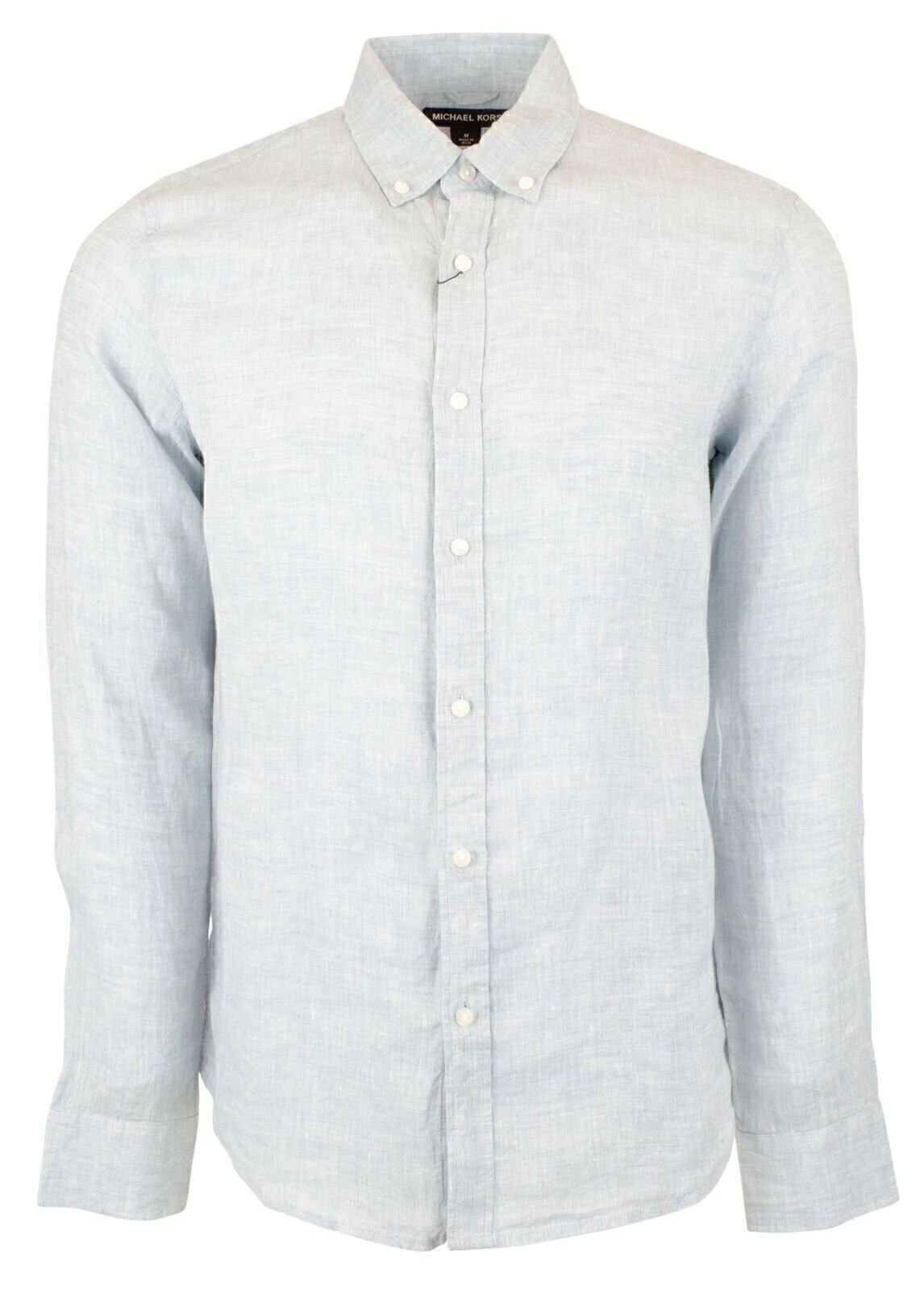 Michael Kors Men's Slim Fit Linen Long Sleeve Shirts