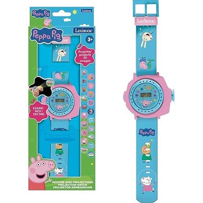 Peppa Pig Projector Watch for Kids   20 Images, Digital Time, Adjustable Strap