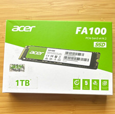 Acer FA100 1TB M.2 NVMe PCIe Gen3 x4 Internal SSD 3300/2700MB/s