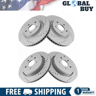 New Front & Rear Brake Rotors Set For 2008-2009 Pontiac G8