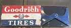 Vintage Goodrich Tires Metal Wall Rack Display Gas Oil Petroliana Sign