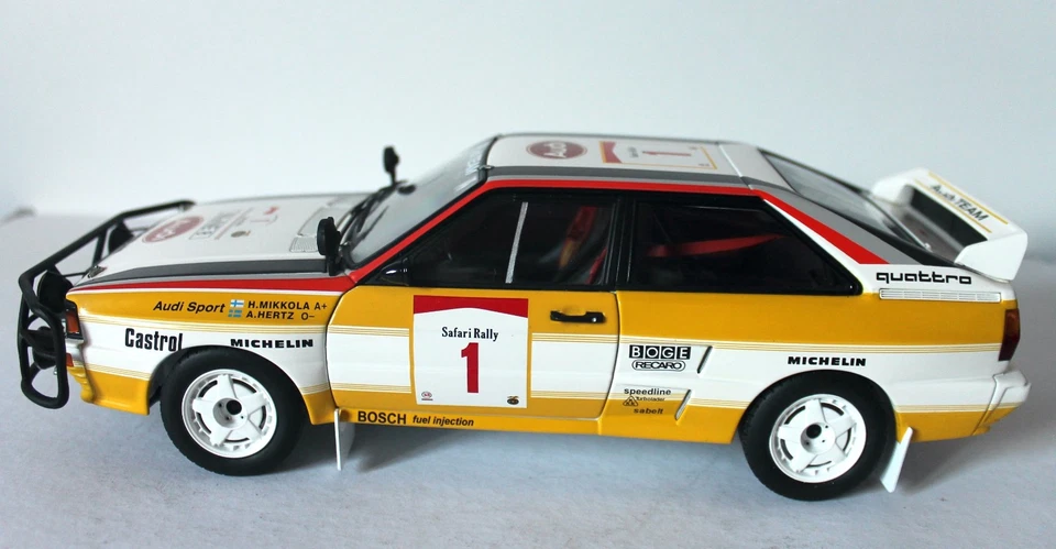 AUDI QUATTRO - SAFARI RALLY 1984 - Mikkola/Hertz - Autoart 1/18 - Immagine 2 di 4