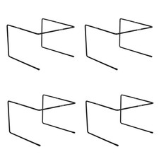  4pcs Metal Pizza Stands Rack - Food Serving Tray Display Rack - Non-Slip