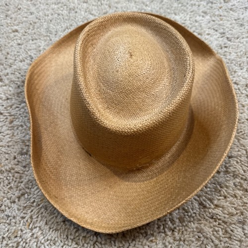 Vintage Fiesta Santa Barbara Hat Company Straw Lightweight Ladies Golf Sun Hat