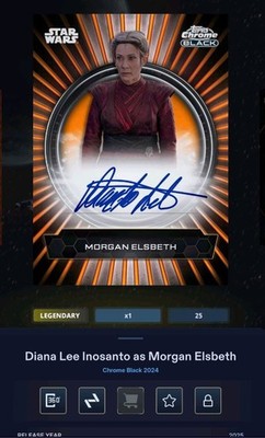 Star Wars Card Trader - Digital Legendary Chrome Black Morgan Elsbeth Sig 25cc