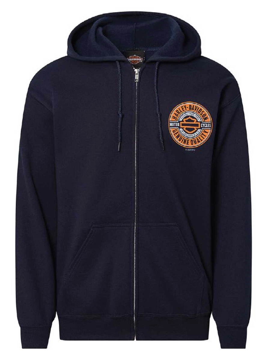 harley davidson zip up hoodie products for sale | eBay