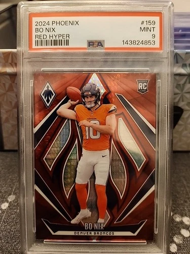 2024 Panini Phoenix Rookies Bo Nix #159 Red Hyper /140 (RC)
