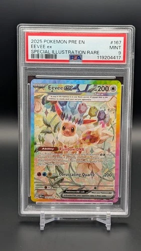 Eevee 167/131 PSA 9 MINT – Secret Rare – Pokémon TCG